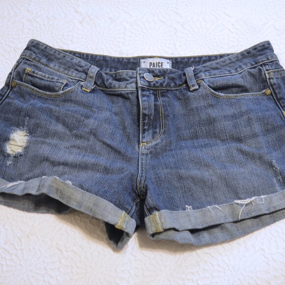 PAIGE Jimmy Jimmy Raw Cuff Short - Picture 1 of 9